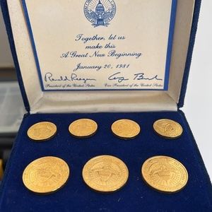 Ronald Reagan Inauguration Jacket Button Set